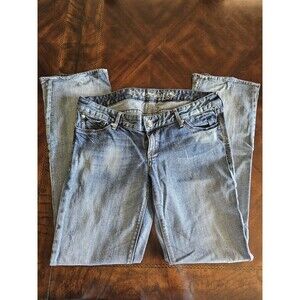 Express Barely Boot Zelda Slim Fit Ultra Low Women's Sz 10 Distressed Jeans